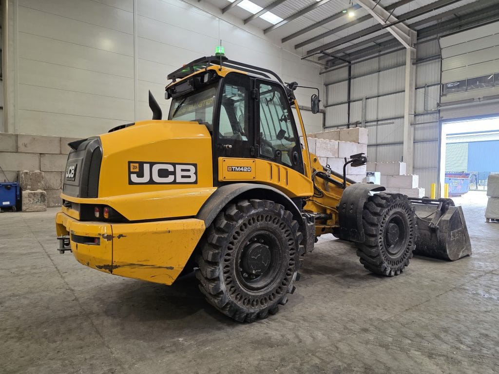 JCB TM4 20 C SV wheeled telescopic loader - organic waste management handler, heavy duty telehandler shovel, materials handling pivot steer