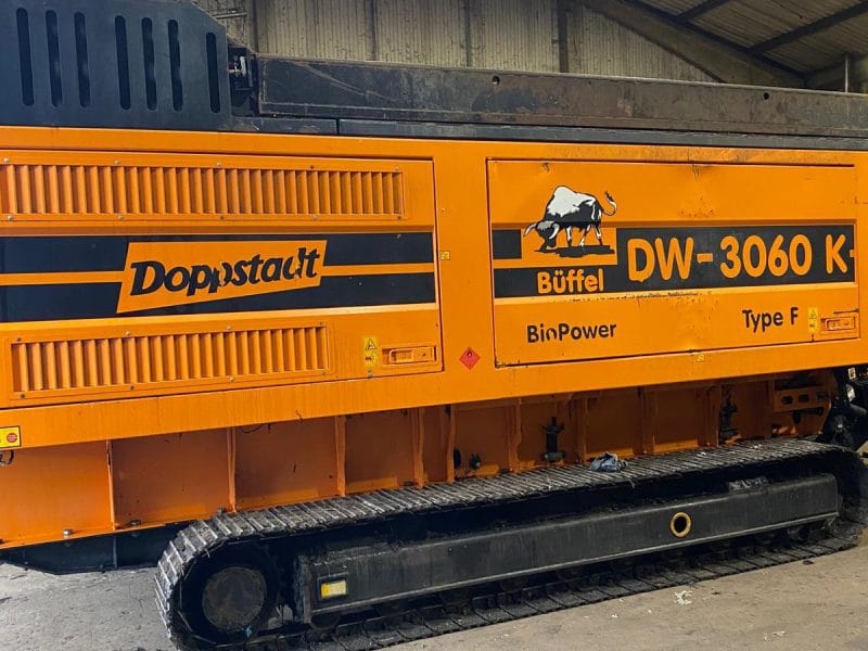 Doppstadt_DW_3060_K_Bio_Power_2018_13161hrs_03 Doppstadt DW 3060 K Bio Power slow speed shredder processing green waste and wood material - tracked waste timber shredder, organic fraction downsizing