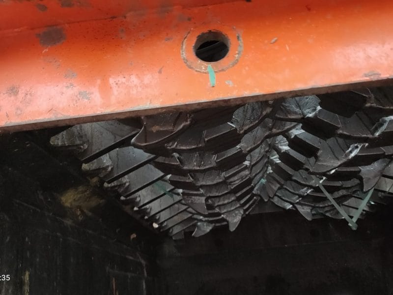 Used Arjes VZ 750 D for sale in the UK. Powerful dual-shaft slow-speed shredder for C&D waste, wood & bulky materials. Full specs available at OVS Recycling Ltd.