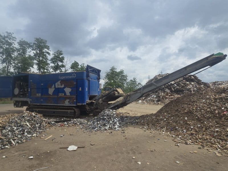 teuton Teuton Z 55 slow speed shredder for wood waste and commercial recycling - single shaft refuse processing mill, industrial plastic sizing tool